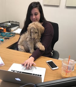 Katelyn Brown with Dog